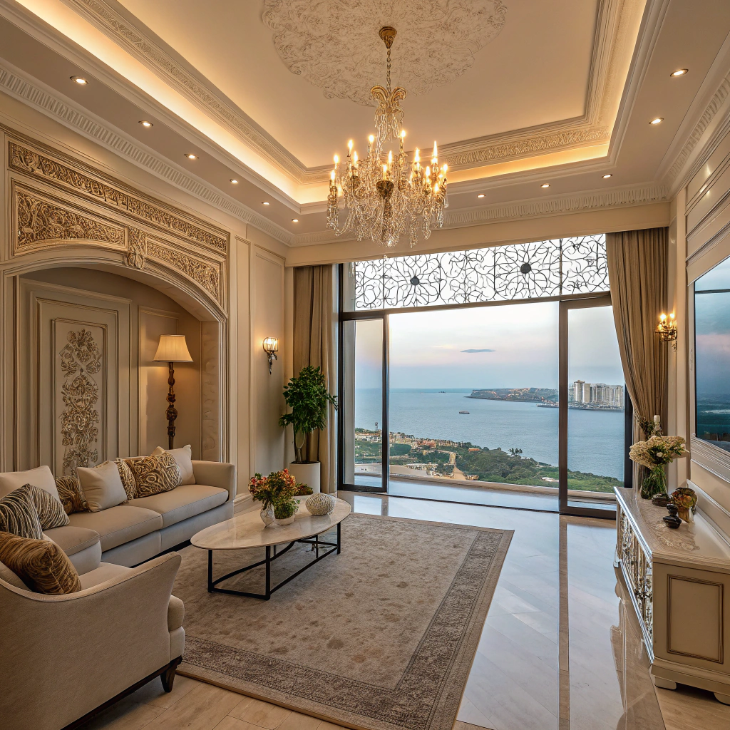 واجهة معمارية حديثة في أذربيجان تعرض فرص الاستثمار العقاري المتاحة