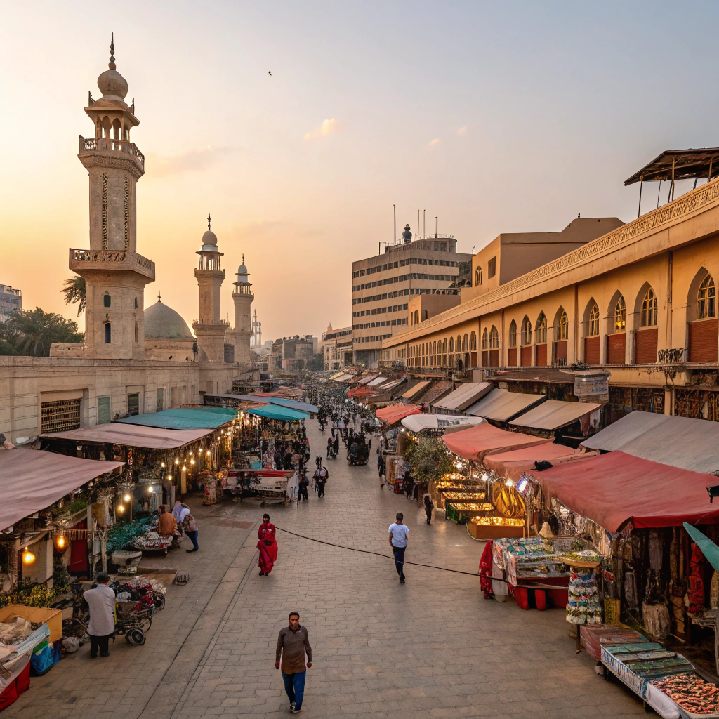 مدخل سوق سدارك، أحد أهم الاسواق الشعبية في باكو