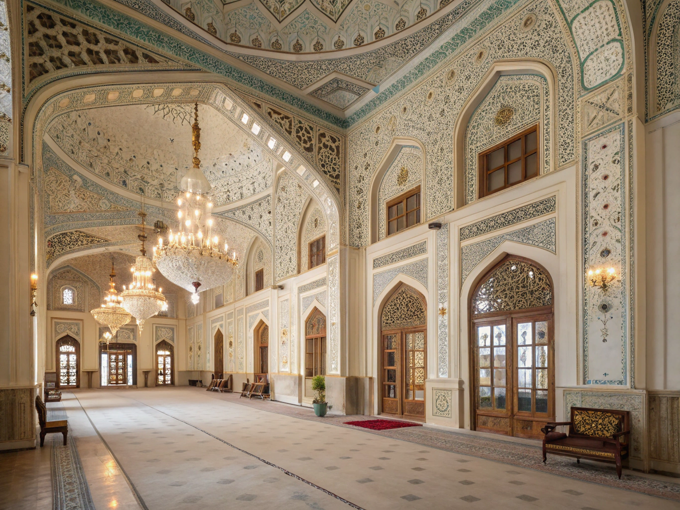 تفاصيل معمارية فريدة تزين جدران قصر الشروانشاه - استكشف قصر الشروانشاه